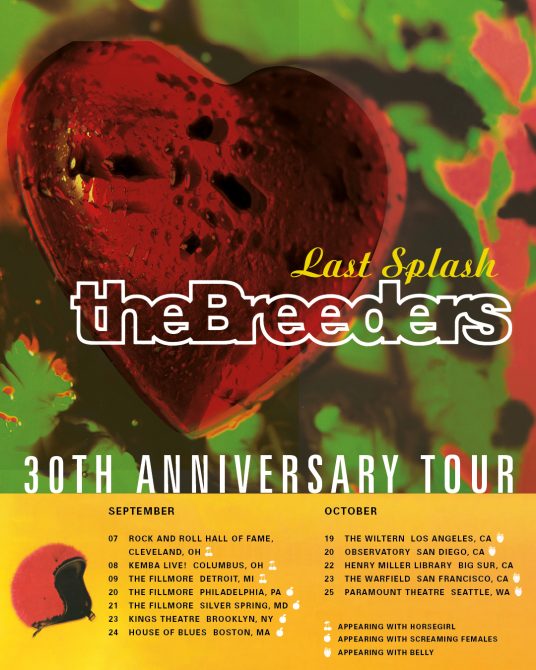 The Breeders Last Splash Tour.