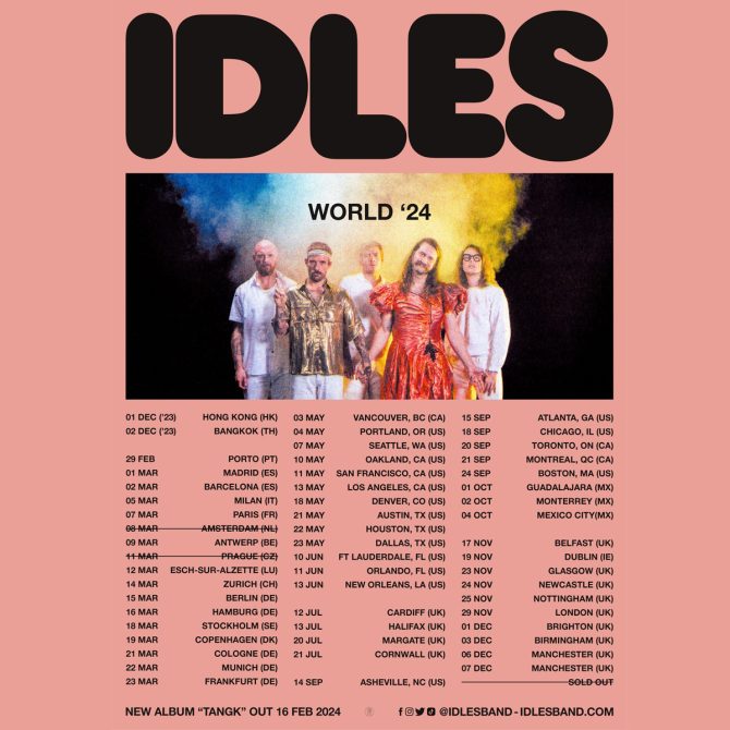 IDLES World Tour 2024.