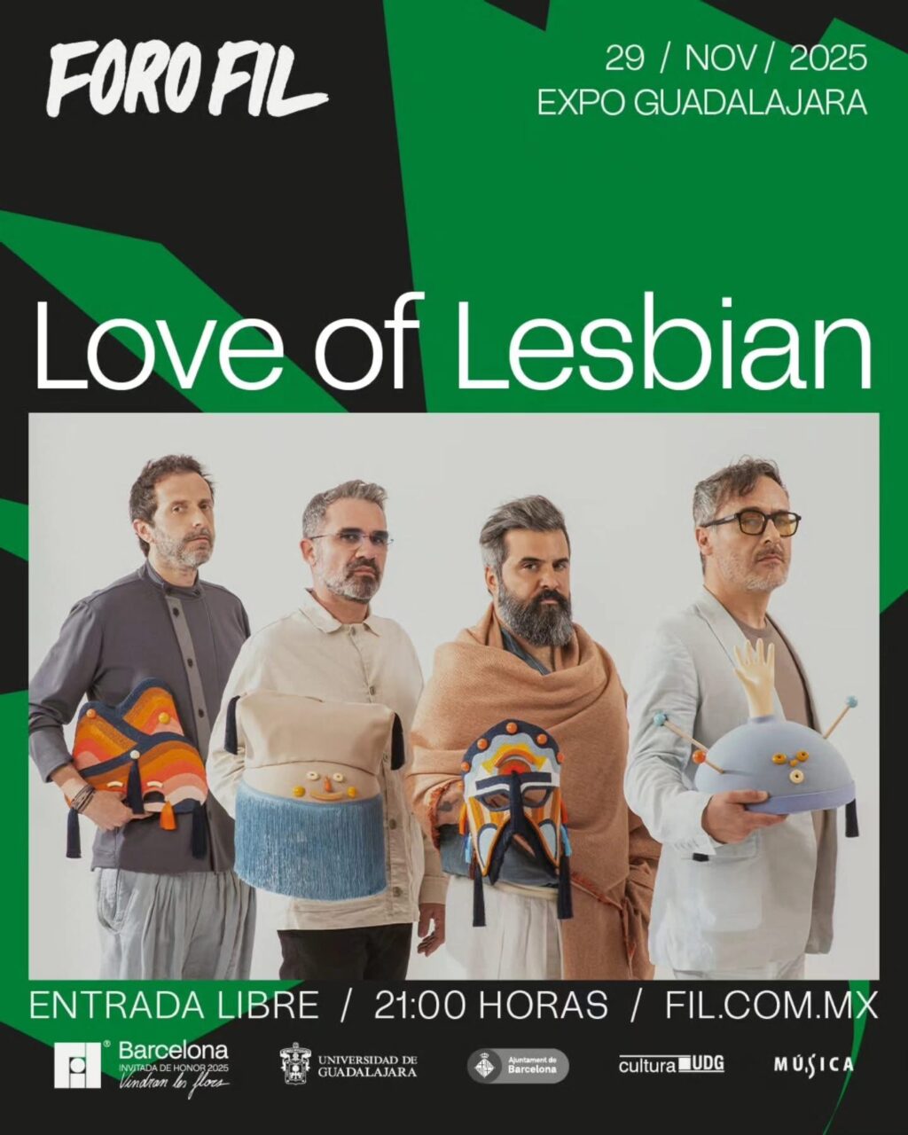 Love of Lesbian - 29 noviembre Love of Lesbian FIL Guadalajara
