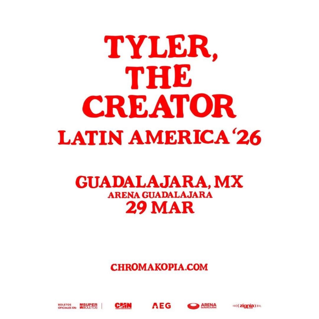 Tyler, The Creator - 29 marzo Tyler The Creator Guadalajara