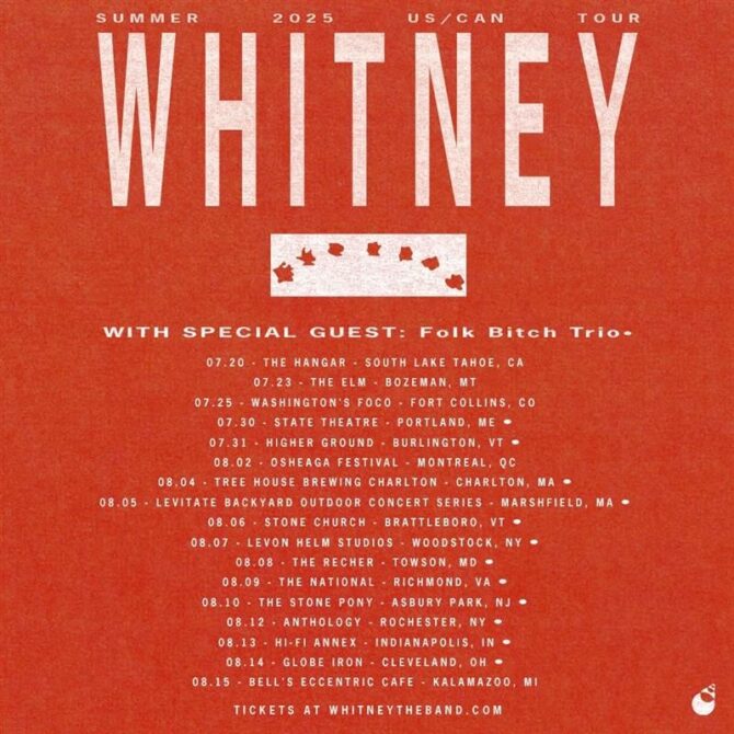 Whitney 2025 Tour