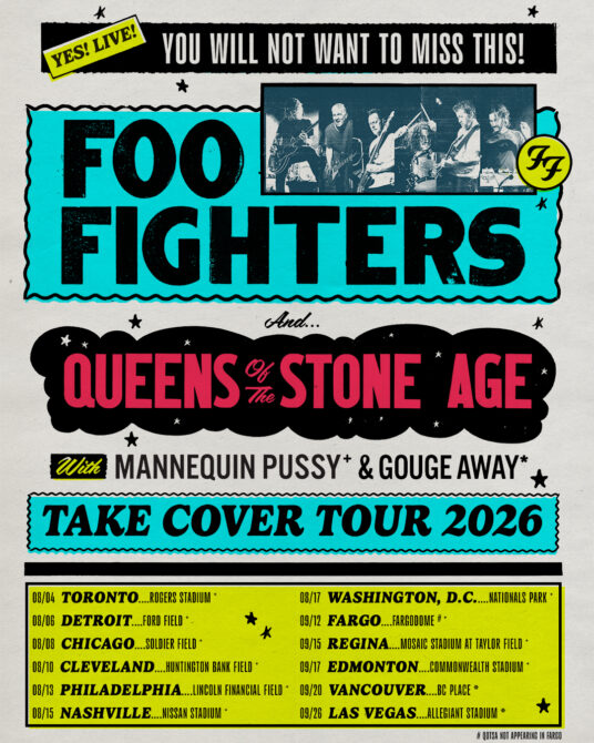 Foo Fighters estrena "Asking for a friend" Foo Fighters Take Cover Tour 2026