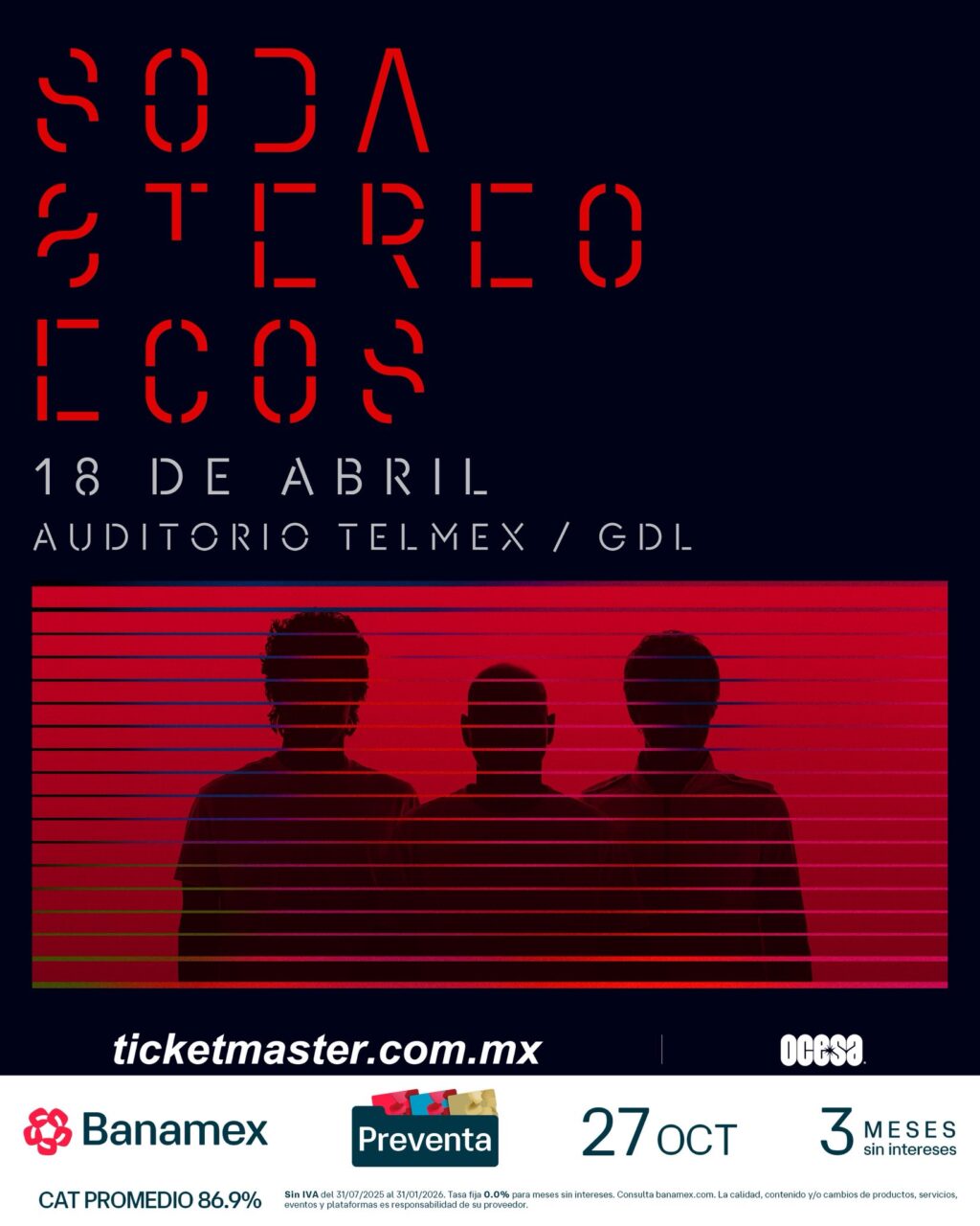 Soda Stereo - 18 abril Soda Stereo ECOS Guadalajara