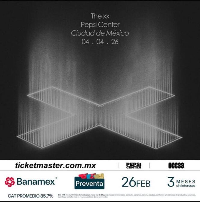 The xx elige México para su regreso The xx CDMX 2026
