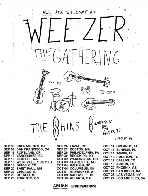 Weezer The Gathering Tour