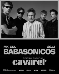 Babasónicos Teatro Estudio Cavaret Guadalajara