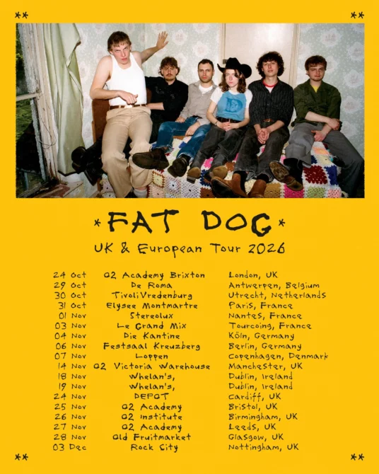 Fat Dog abraza el electro pop en "Go fuck urself" Fat Dog Uk European 2026 Tour
