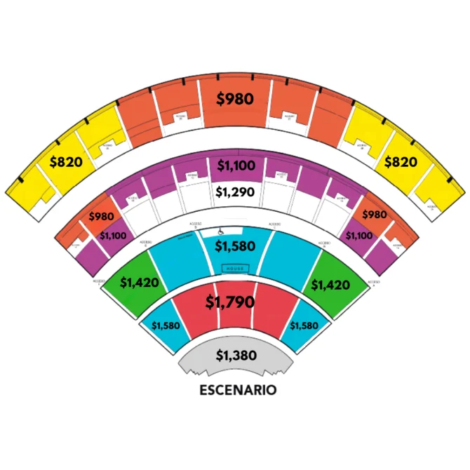 Precios Jungle Auditorio Telmex