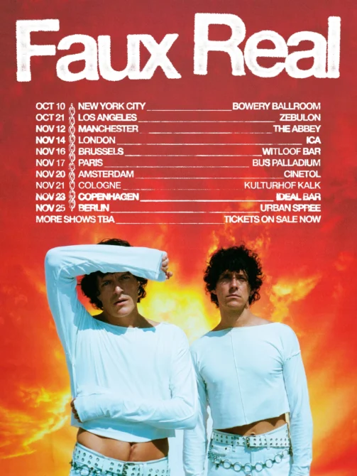 Faux Real mezcla a Milan Kundera y synth pop en "One & Done" Faux Real Tour