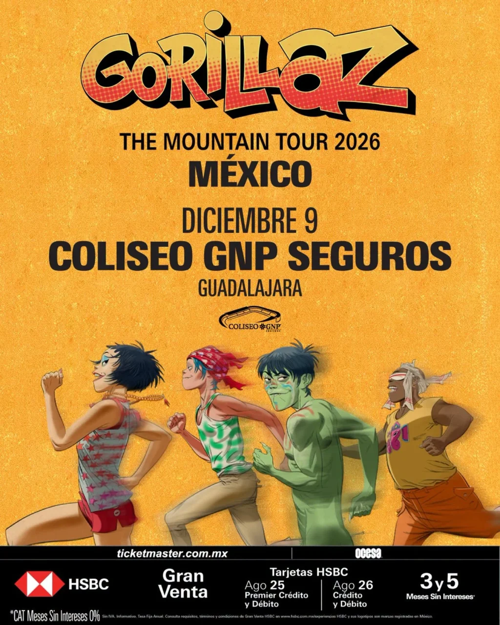Gorillaz Guadalajara