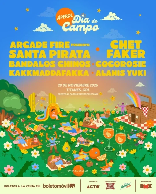 Un Día de Campo idílico, con Santa Pirata y Chet Faker Día de Campo Guadalajara 2026